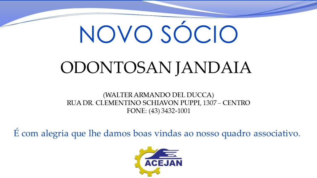NOVO SÓCIO