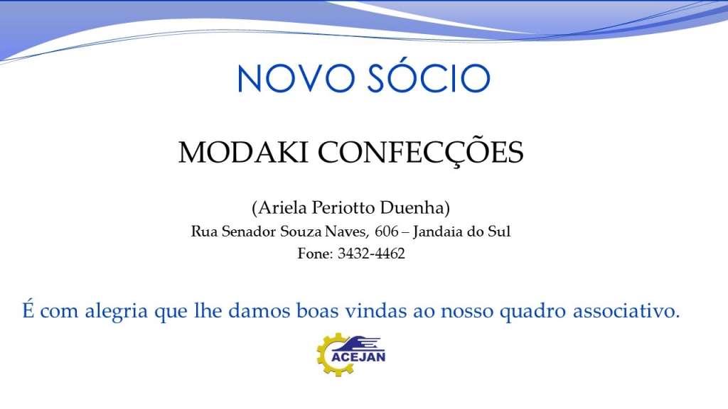 NOVO SÓCIO