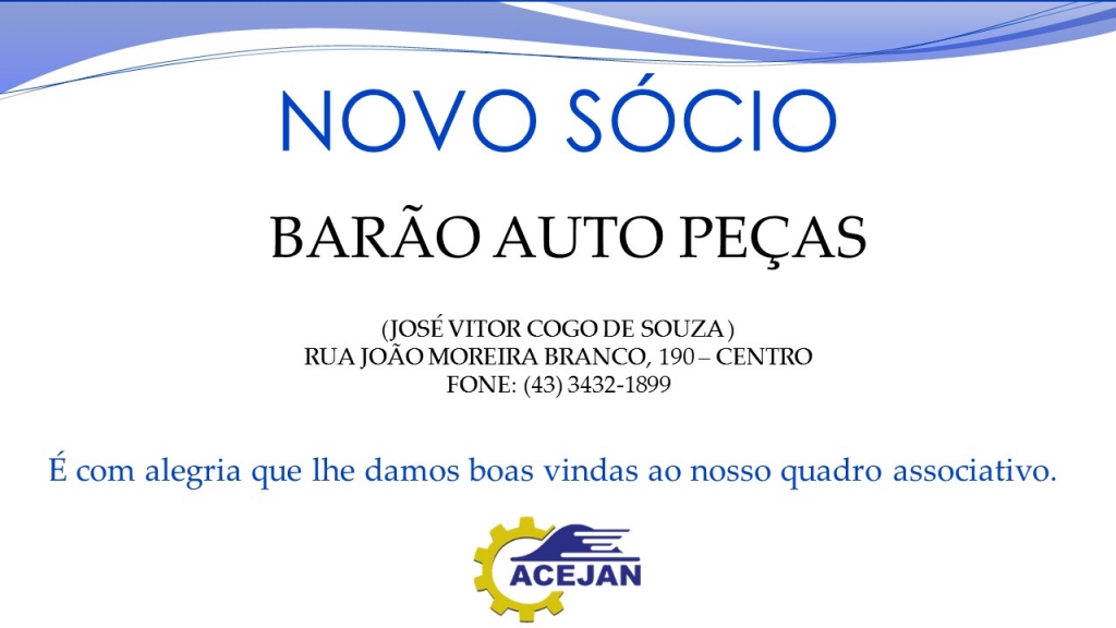 NOVO SÓCIO