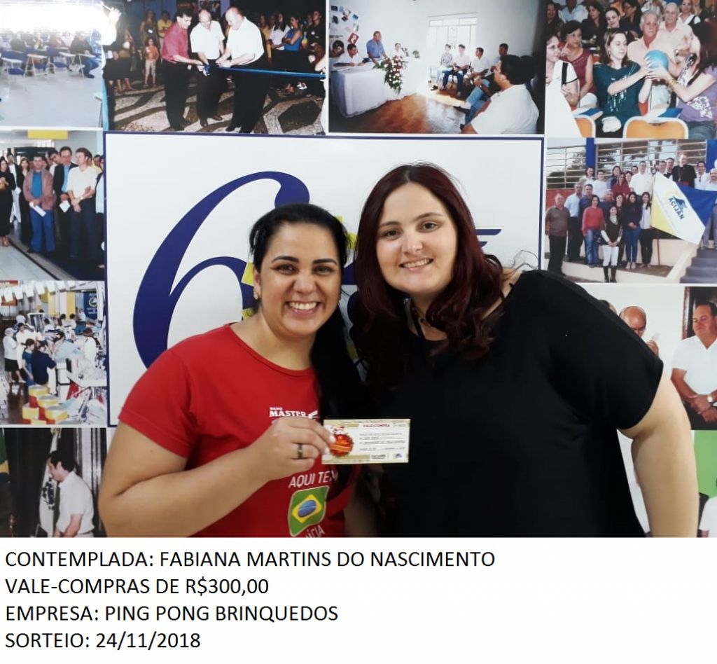 ENTREGA VALE-COMPRAS AOS CONTEMPLADOS DA CAMPANHA “NATAL SONHO DOURADO” 2018