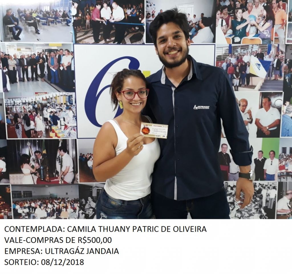 CONTEMPLADAS CAMPANHA “NATAL SONHO DOURADO” 2018