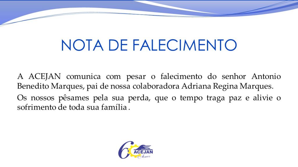 NOTA DE FALECIMENTO