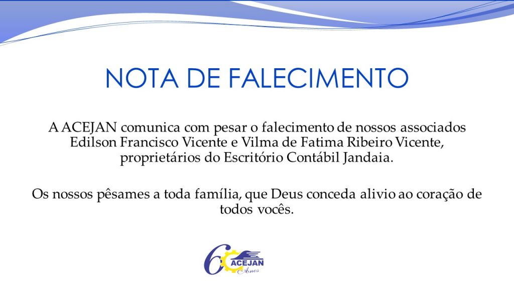 NOTA DE FALECIMENTO