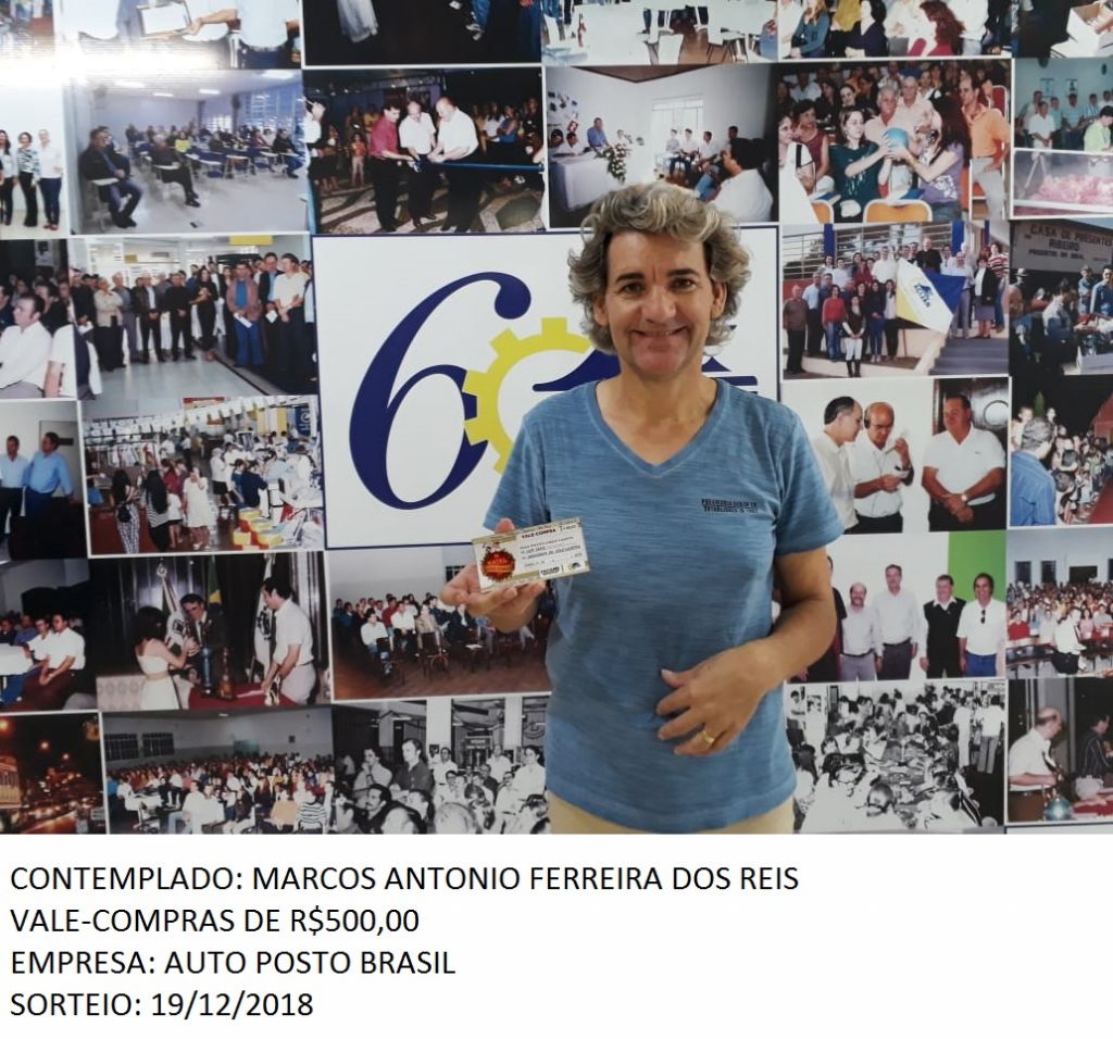 ENTREGA VALE-COMPRAS AO CONTEMPLADO DA CAMPANHA “NATAL SONHO DOURADO” 2018