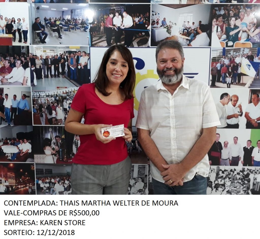 ACEJAN REALIZA A ENTREGA DO VALE-COMPRAS A ÚLTIMA CONTEMPLADA DA CAMPANHA “NATAL SONHO DOURADO” 2018