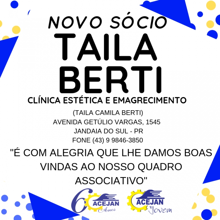 NOVO SÓCIO!