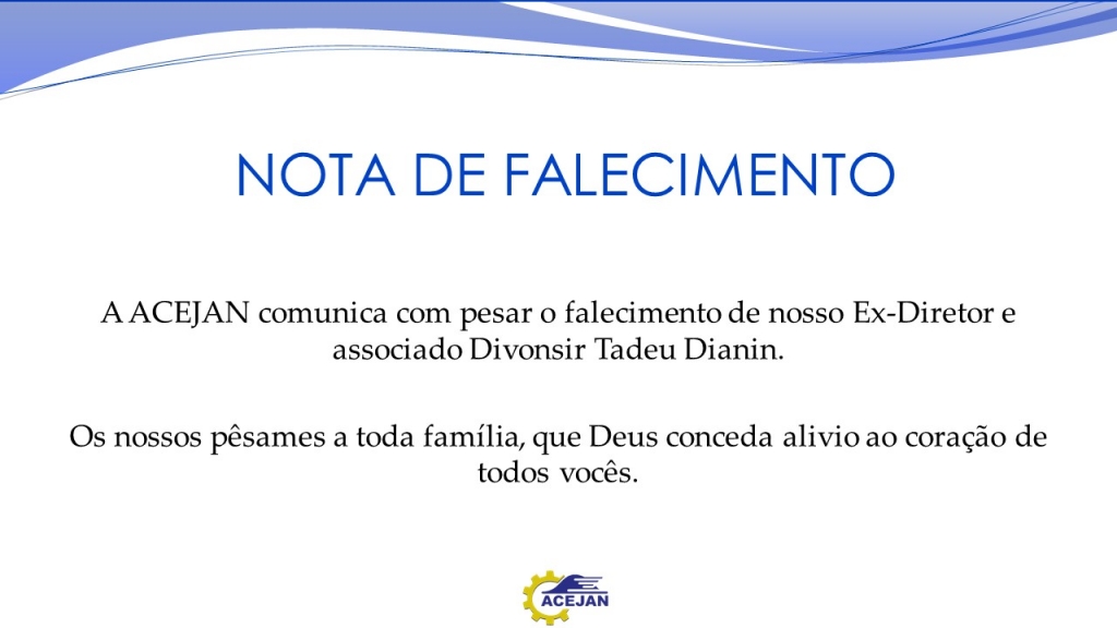 NOTA DE FALECIMENTO