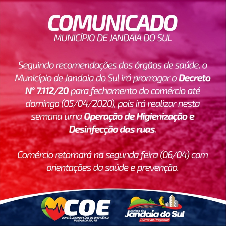 COMUNICADO IMPORTANTE