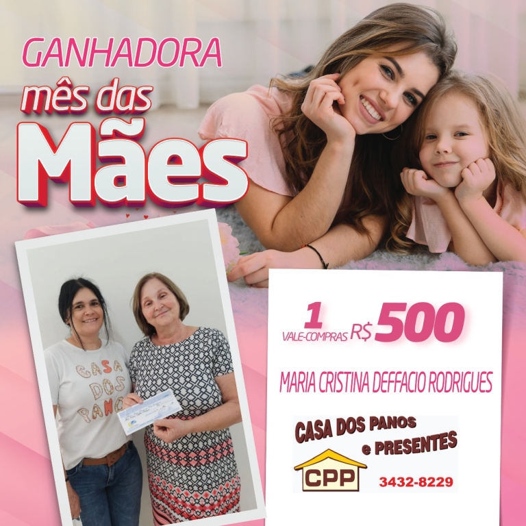 CONTEMPLADA “CAMPANHA DIA DAS MÃES” 2020