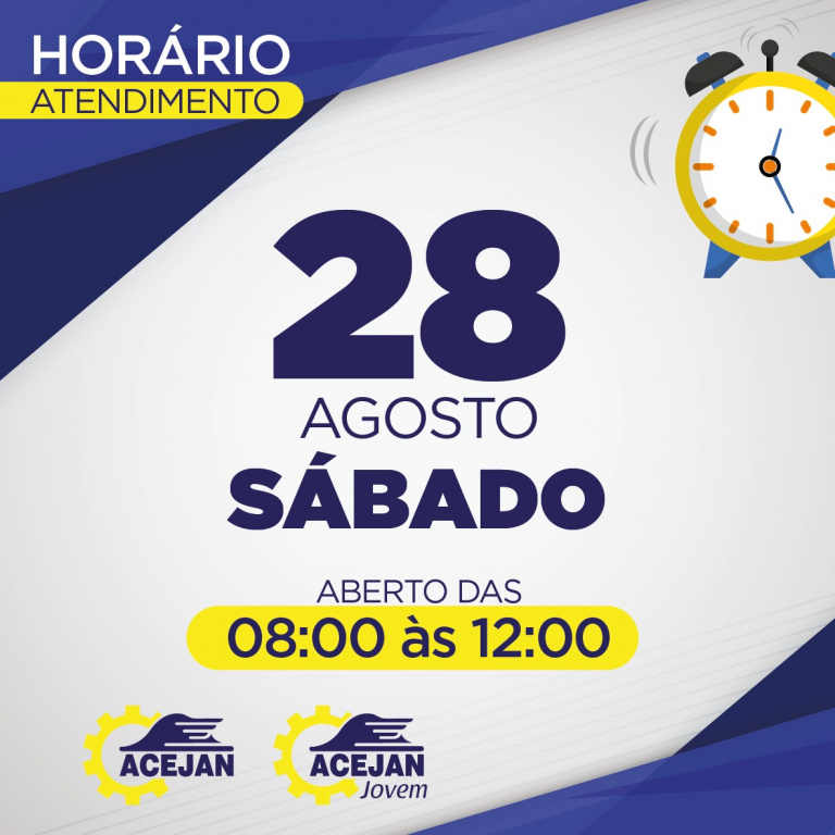 HORÁRIO DE ATENDIMENTO COMÉRCIO DE JANDAIA DO SUL
