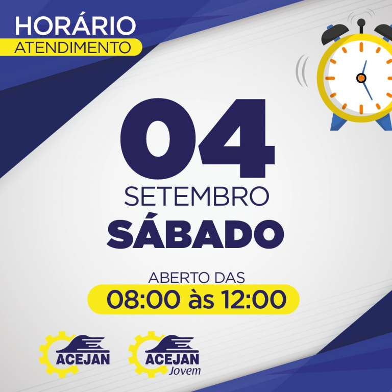 HORÁRIO DE ATENDIMENTO COMÉRCIO DE JANDAIA DO SUL