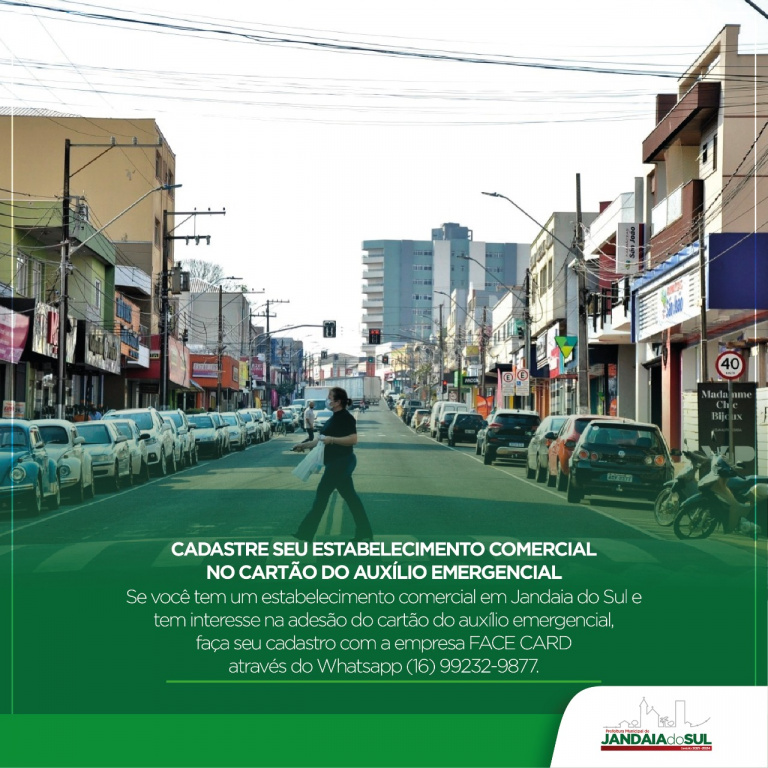 CADASTRE SEU ESTABELECIMENTO COMERCIAL NO CARTÃO DO AUXÍLIO EMERGENCIAL