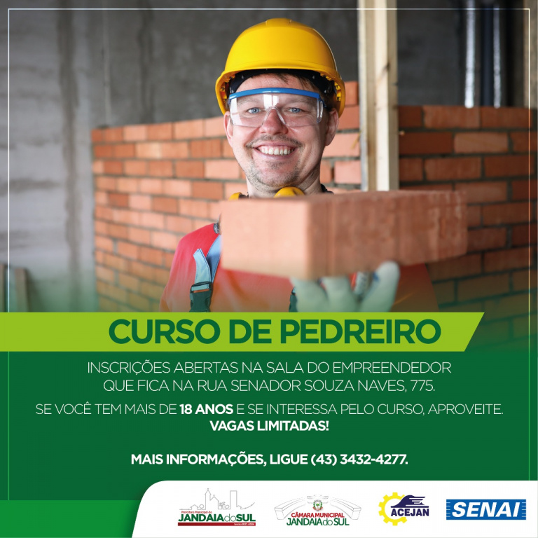 CURSO DE PEDREIRO
