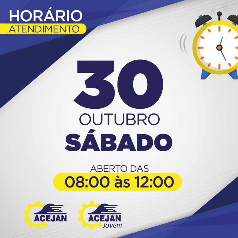HORÁRIO DE ATENDIMENTO COMÉRCIO DE JANDAIA DO SUL