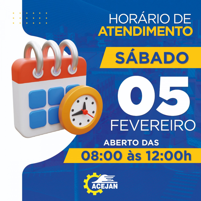 HORÁRIO DE ATENDIMENTO COMÉRCIO DE JANDAIA DO SUL