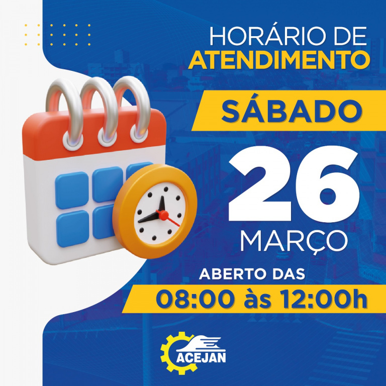 HORÁRIO DE ATENDIMENTO COMÉRCIO DE JANDAIA DO SUL