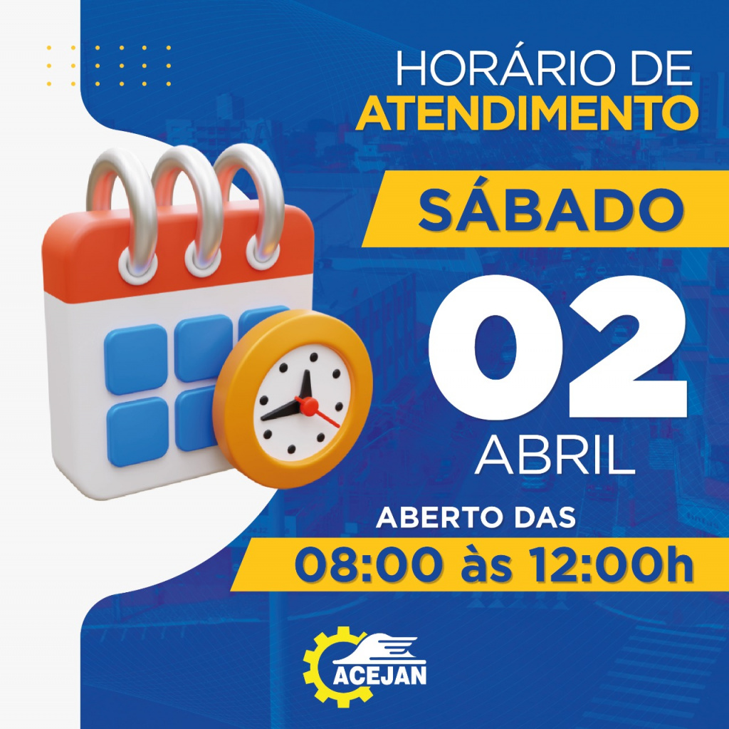 HORÁRIO DE ATENDIMENTO COMÉRCIO DE JANDAIA DO SUL