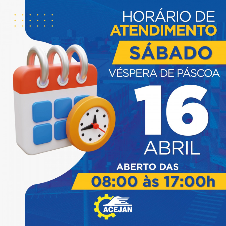 HORÁRIO ESPECIAL ABERTURA DO COMÉRCIO DE JANDAIA DO SUL