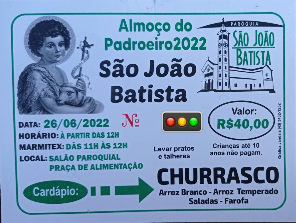 ALMOÇO DO PADROEIRO 2022