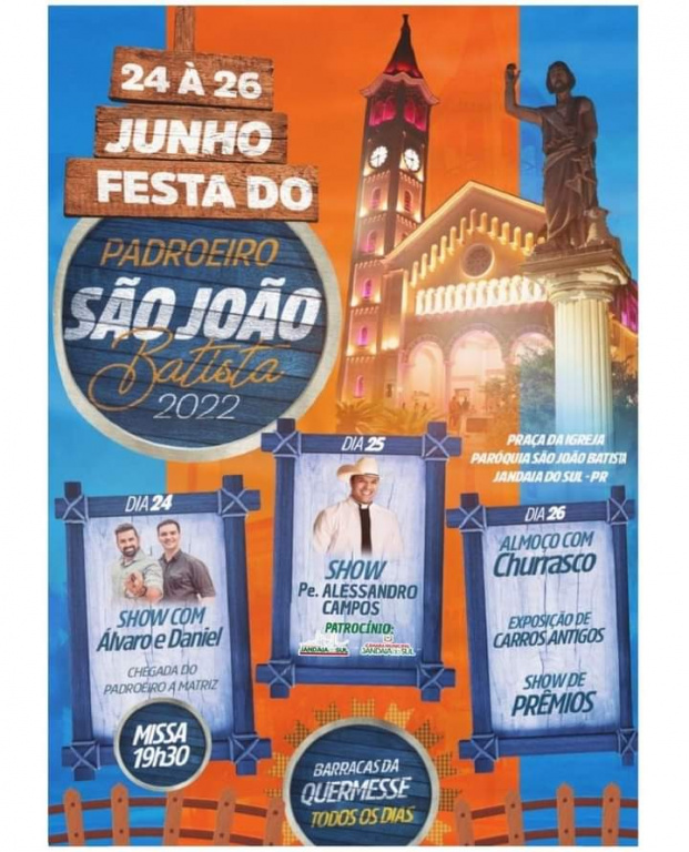FESTA DO PADROEIRO SÃO JOÃO BATISTA 2022