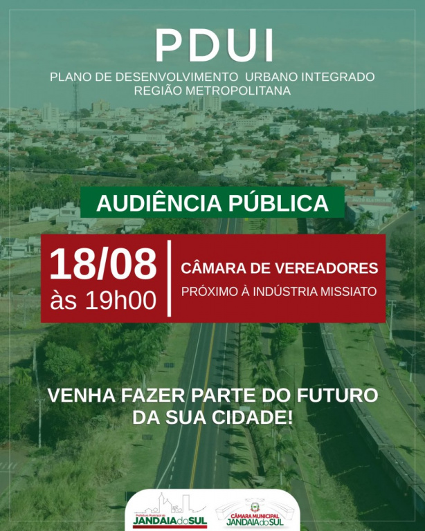 AUDIÊNCIA PÚBLICA DO PLANO DE MOBILIDADE URBANA DE JANDAIA DO SUL
