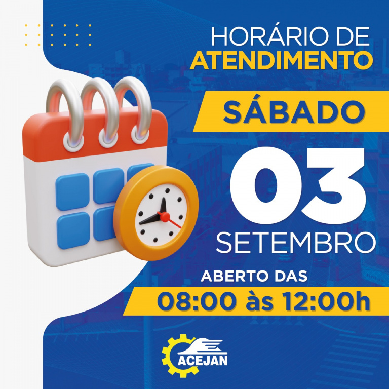 HORÁRIO DE ATENDIMENTO COMÉRCIO DE JANDAIA DO SUL