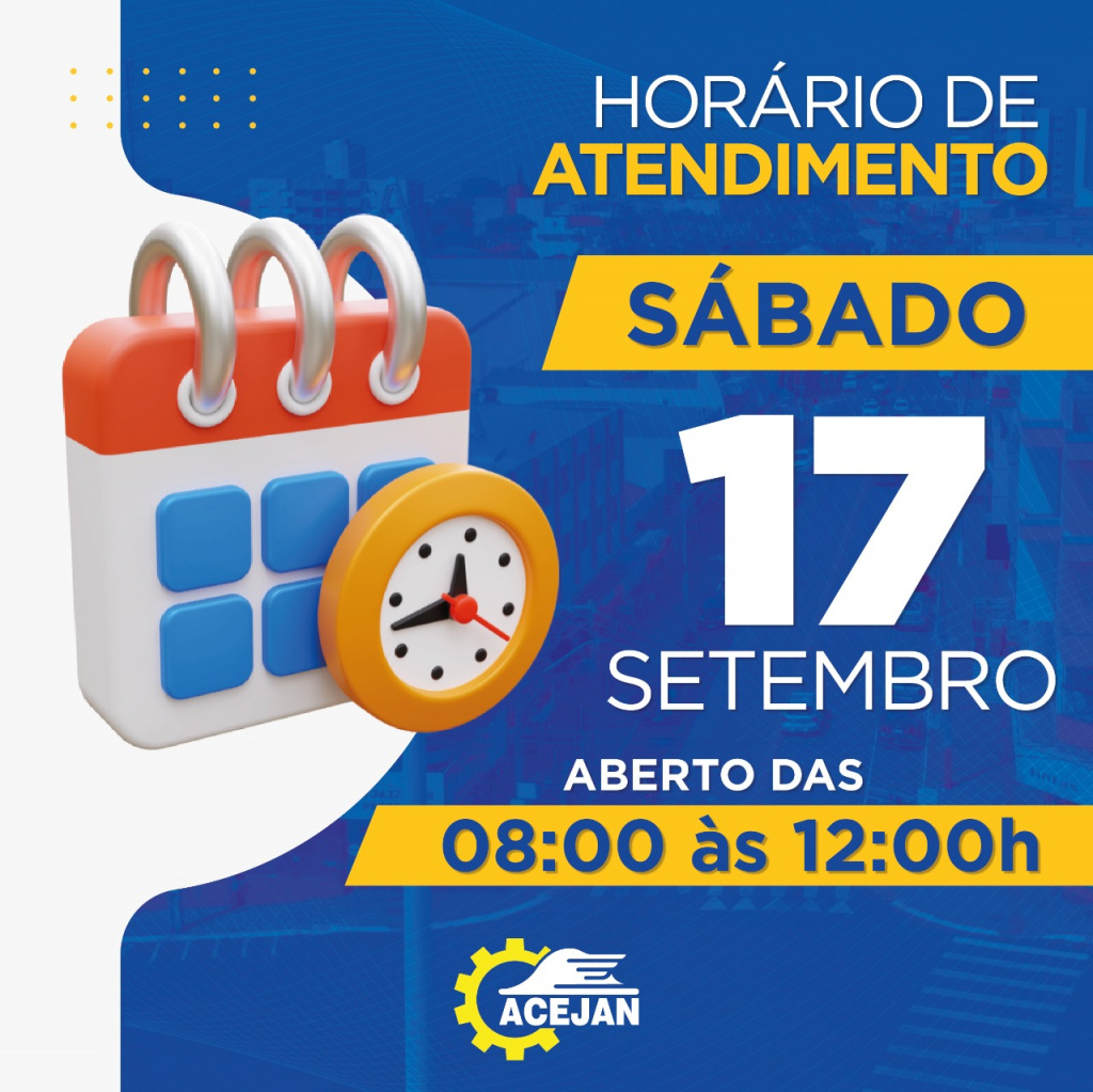 HORÁRIO DE ATENDIMENTO COMÉRCIO DE JANDAIA DO SUL