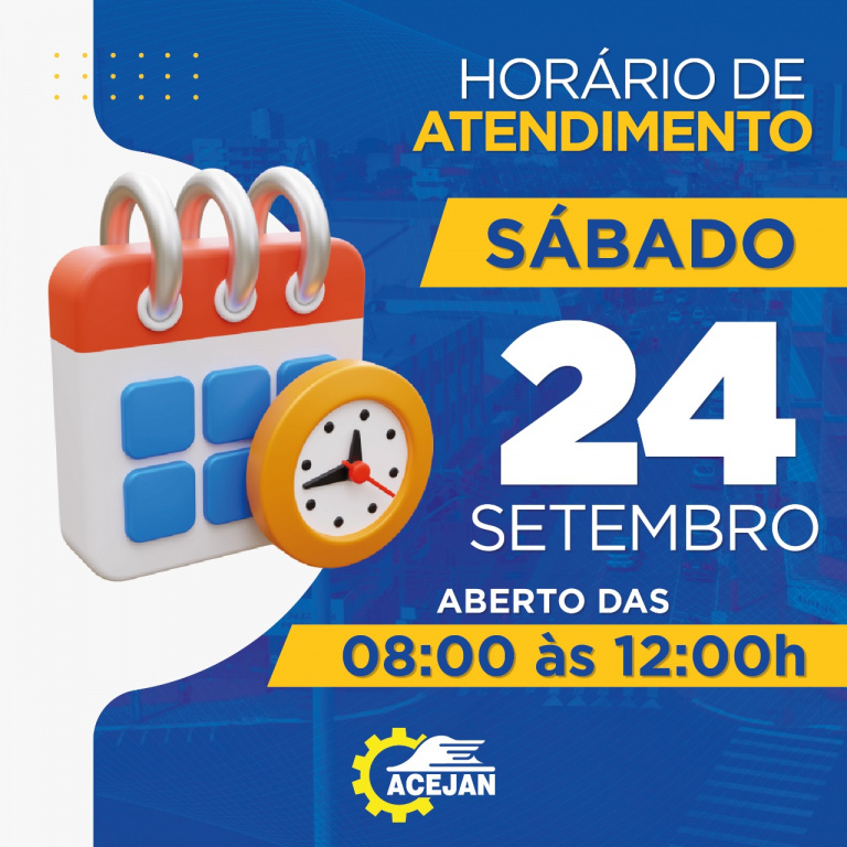 HORÁRIO DE ATENDIMENTO COMÉRCIO DE JANDAIA DO SUL