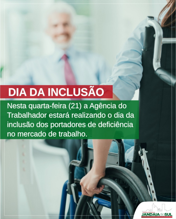 DIA DA INCLUSÃO