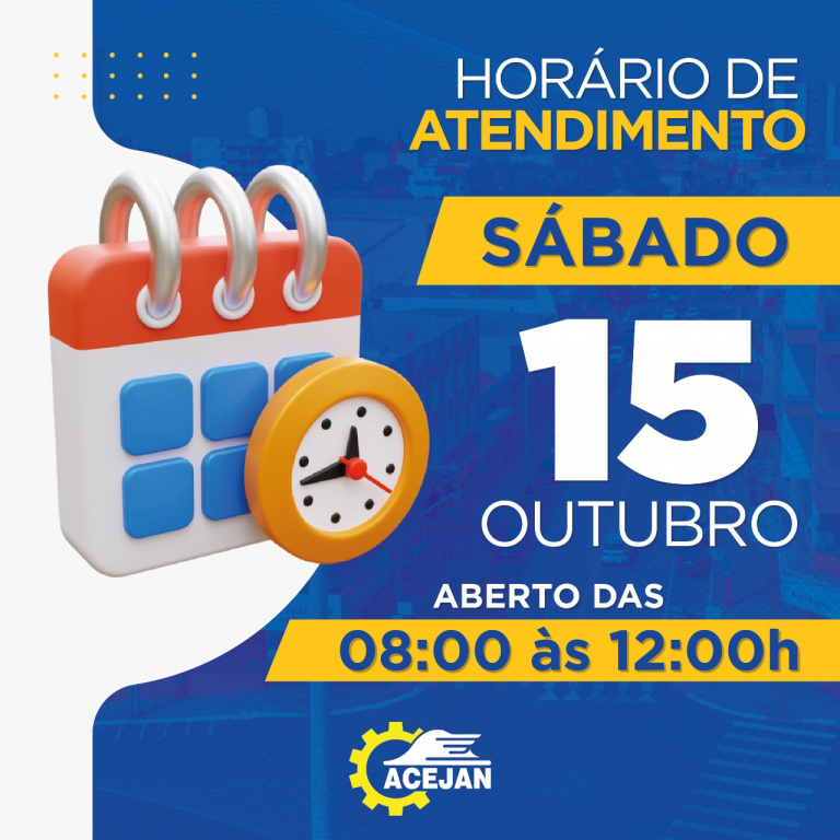 HORÁRIO DE ATENDIMENTO COMÉRCIO DE JANDAIA DO SUL