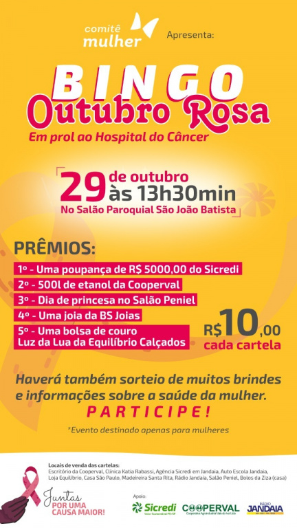 BINGO OUTUBRO ROSA