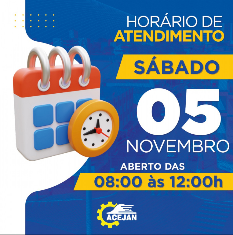 HORÁRIO DE ATENDIMENTO COMÉRCIO DE JANDAIA DO SUL
