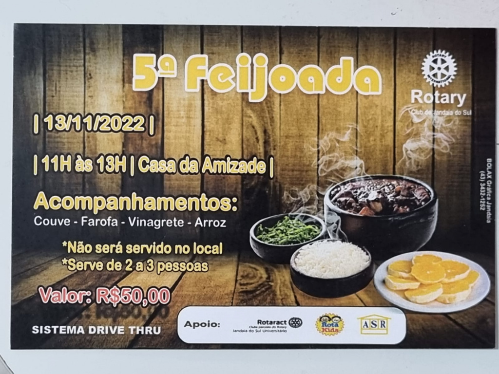 5ª FEIJOADA ROTARY CLUB DE JANDAIA DO SUL