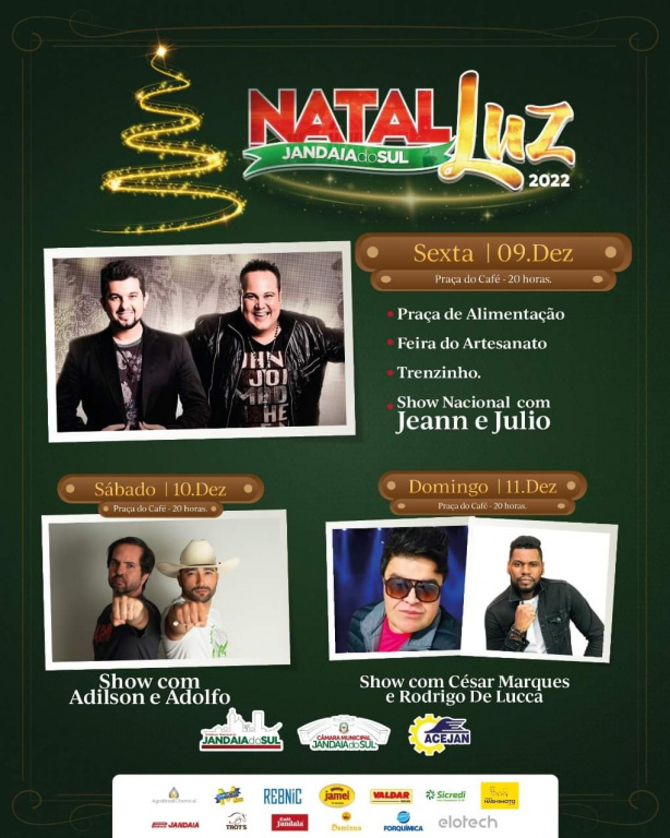 PROGRAMAÇÃO NATAL LUZ 2022