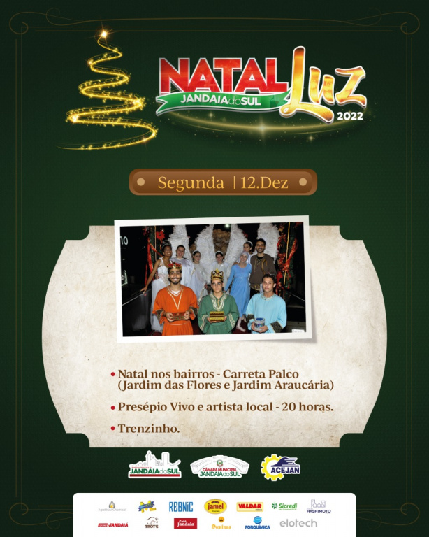 PROGRAMAÇÃO NATAL LUZ 2022