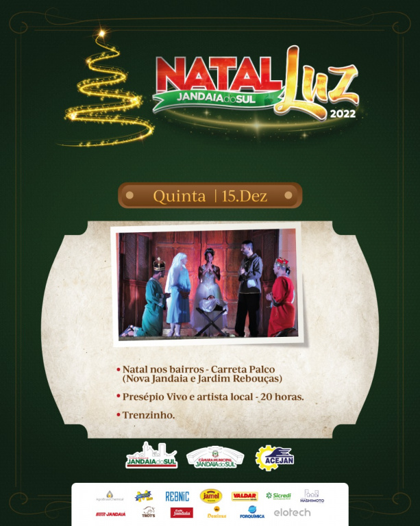 PROGRAMAÇÃO NATAL LUZ 2022