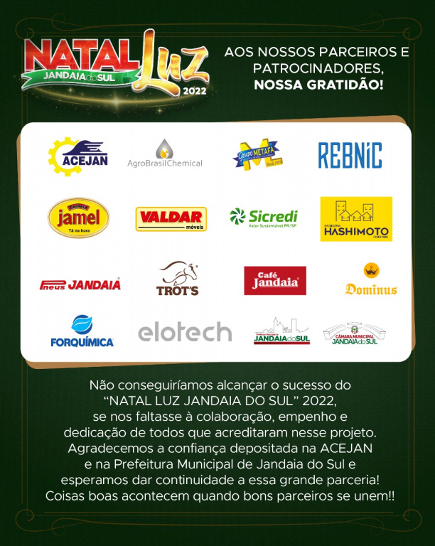 NOSSO AGRADECIMENTO!!