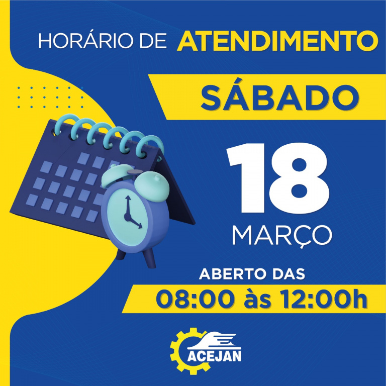 HORÁRIO DE ATENDIMENTO DO COMÉRCIO DE JANDAIA DO SUL