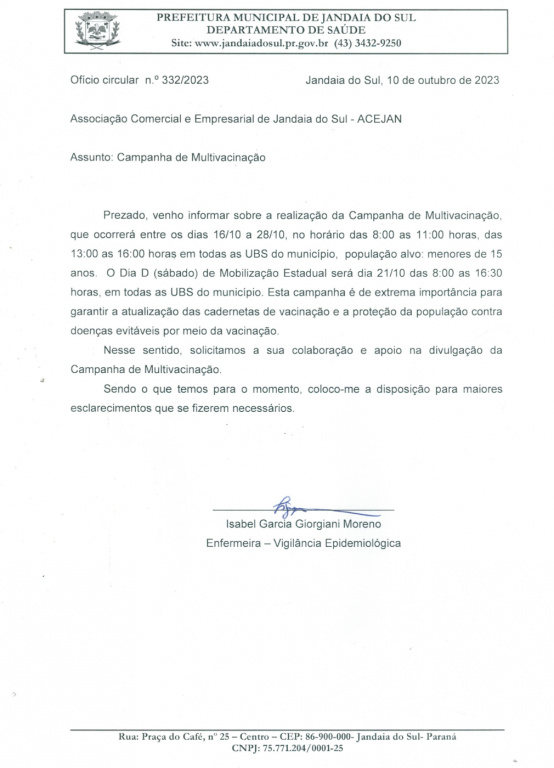 CAMPANHA DE MULTIVACINAÇÃO
