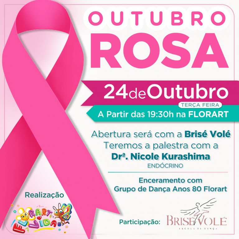 PALESTRA OUTUBRO ROSA FLORART VIDA
