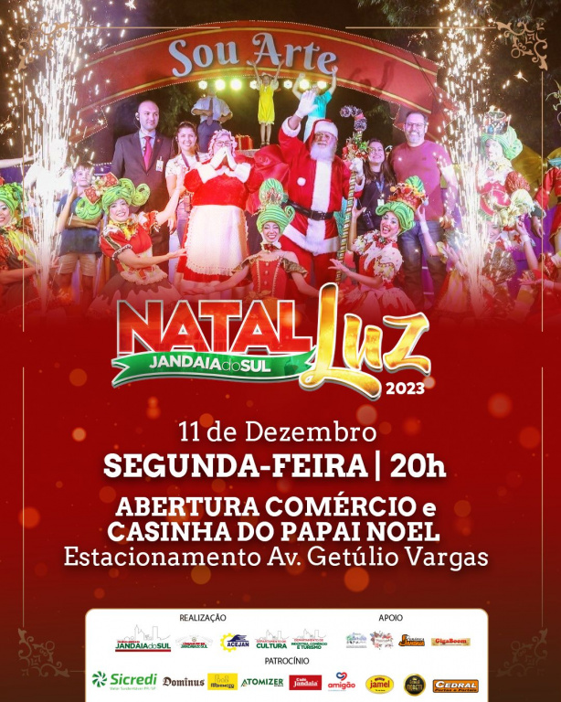 PROGRAMAÇÃO OFICIAL DO NATAL LUZ JANDAIA DO SUL 2023