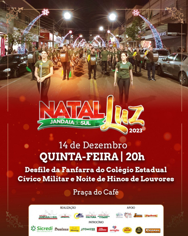 PROGRAMAÇÃO OFICIAL DO NATAL LUZ JANDAIA DO SUL 2023