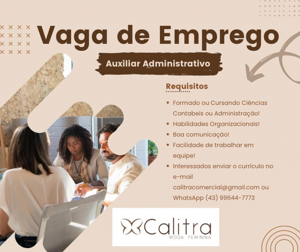 CALITRA MODA FEMININA CONTRATA!