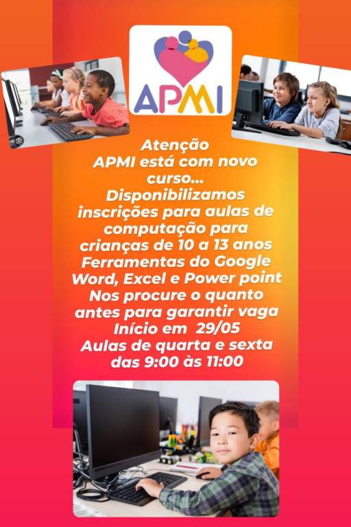 CURSO DE COMPUTAÇÃO DA APMI JANDAIA DO SUL