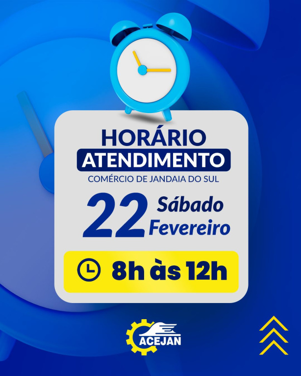 HORÁRIO DE ATENDIMENTO DO COMÉRCIO DE JANDAIA DO SUL