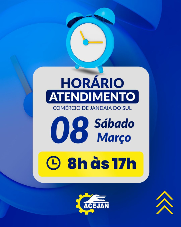 HORÁRIO ESPECIAL ABERTURA DO COMÉRCIO DE JANDAIA DO SUL