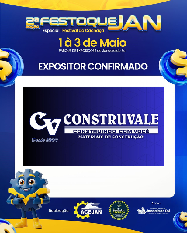EXPOSITOR CONFIRMADO NA 2ª FESTOQUEJAN – ESPECIAL FESTIVAL DA CACHAÇA