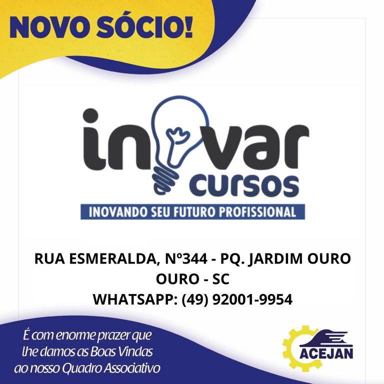 NOVO SÓCIO!