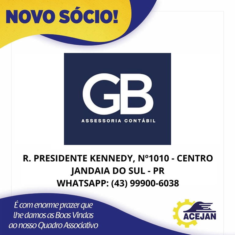 NOVO SÓCIO!