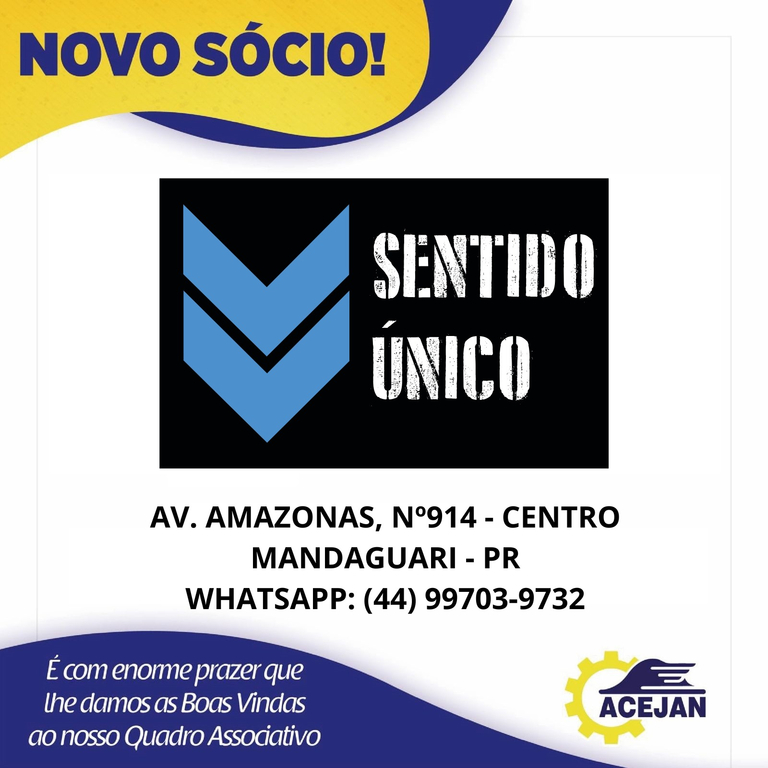 NOVO SÓCIO!